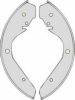 VW 344698537EX Brake Shoe Set